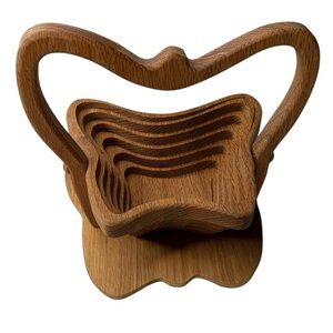 Collapsible Wooden Butterfly‎ Basket